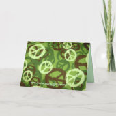 Carte Joyeux anniversaire ! - Signes de paix/carte (Dos)