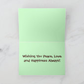 Carte Joyeux anniversaire ! - Signes de paix/carte (Intérieur)