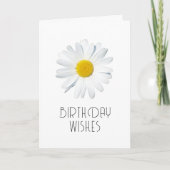 Carte Joyeux Anniversaire | Simple Marguerite (Devant)