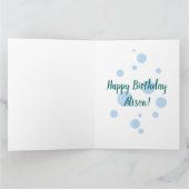 Carte Joyeux anniversaire sirènes filles sous l'eau (Intérieur)