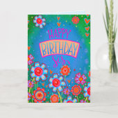 Carte Joyeux Anniversaire Sis Joli Floral Inspirivity Ca (Devant)