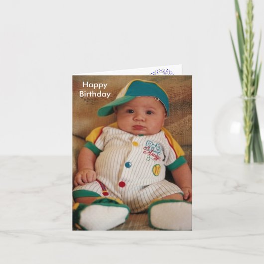 Carte Joyeux anniversaire, Slugger (Devant)