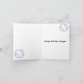 Carte Joyeux anniversaire, Slugger (Intérieur)