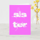 Carte Joyeux anniversaire sœur (Fleur jaune)