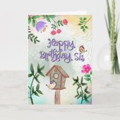 Carte Joyeux Anniversaire Sœur (Devant)