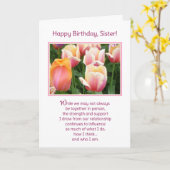 Carte Joyeux anniversaire, soeur ! (Fleur jaune)