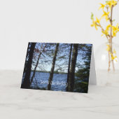 Carte Joyeux anniversaire Son-Water Tree Scène (Fleur jaune)