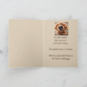 Carte Joyeux Anniversaire Spécial Ami Fun Chien Silly (Intérieur)