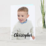 Carte Joyeux anniversaire spécial Grandson photo<br><div class="desc">Remplacez la photo à l'avant et le nom. Ajoutez/remplacez le texte à l'intérieurJoyeux Anniversaire spécial Grand-fils. Intérieur conçu dans le violet et le turquoise. **Si le texte noir sur le devant ne s'affiche pas contre votre photo, cliquez sur personnaliser/personnaliser ce modèle, faites défiler le menu déroulant, puis cliquez sur "Cliquez...</div>