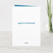 Carte Joyeux anniversaire spécial Grandson photo bleue (Dos)