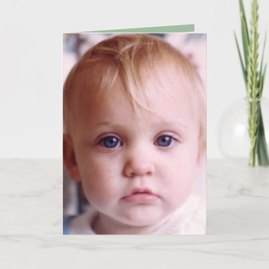 Carte Joyeux anniversaire spécial petit-fille corail (Devant)