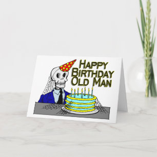 Carte Joyeux Anniversaire Spider Web Vieux Homme