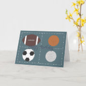 Carte Joyeux Anniversaire Sport Thème (Fleur jaune)