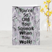 Carte Joyeux Anniversaire Squeaky ! (Fleur jaune)