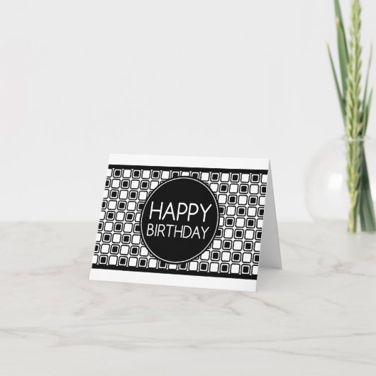 Carte joyeux anniversaire (studioSquares) (Devant)