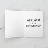 CARTE JOYEUX ANNIVERSAIRE STYLE DE TEXTE DU SUD DE DARLI (Intérieur)