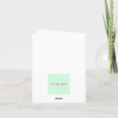 Carte Joyeux anniversaire sucre. (Dos)