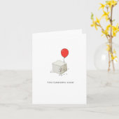 Carte Joyeux anniversaire sucre. (Fleur jaune)