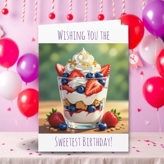 Carte Joyeux Anniversaire Sucré