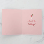 Carte Joyeux anniversaire Summer Cocktail Femme (Intérieur)