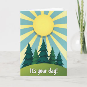 Carte Joyeux Anniversaire Sunny Hill