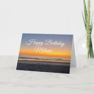 Carte Joyeux Anniversaire Sunset Beach