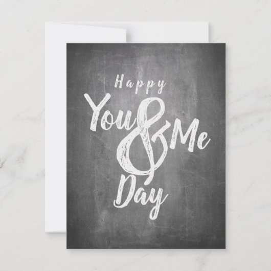 Carte Joyeux anniversaire sur fond tableau noir (Devant)
