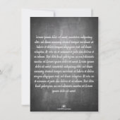 Carte Joyeux anniversaire sur fond tableau noir (Dos)