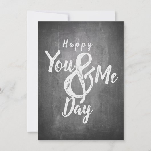 Carte Joyeux anniversaire sur fond tableau noir (Devant)