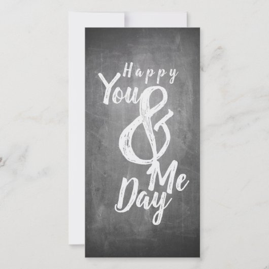 Carte Joyeux anniversaire sur fond tableau noir (Devant)