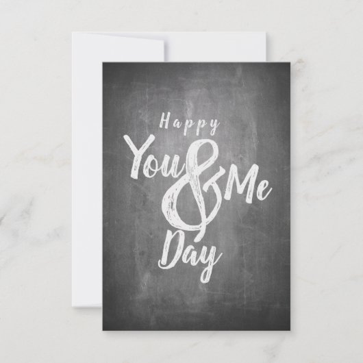 Carte Joyeux anniversaire sur fond tableau noir (Devant)