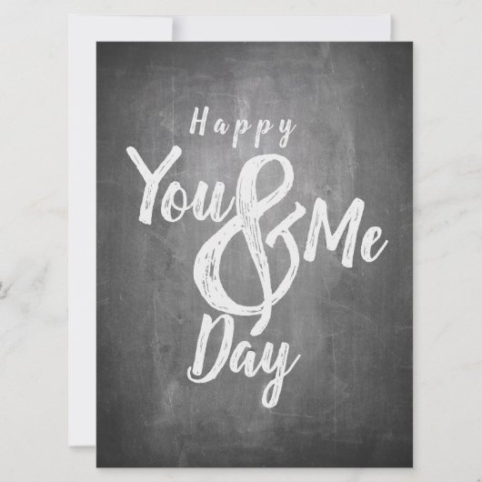 Carte Joyeux anniversaire sur fond tableau noir (Devant)