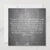 Carte Joyeux anniversaire sur fond tableau noir (Dos)