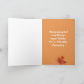 Carte Joyeux Anniversaire Sur Thanksgiving Fall Leaves (Intérieur)