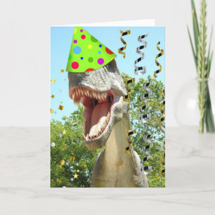 Carte Joyeux anniversaire T-Rex Dinosaur