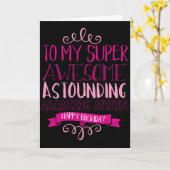 Carte Joyeux Anniversaire Tante (Fleur jaune)
