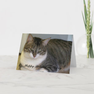 Carte Joyeux anniversaire tardif,