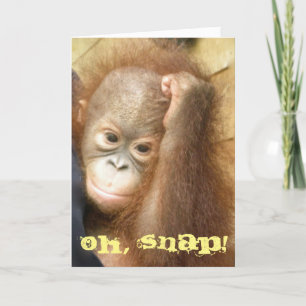 Carte Joyeux anniversaire tardif Oh Snap