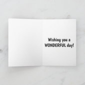 Carte Joyeux anniversaire Teddy Bear Buddies Word Cloud (Intérieur)