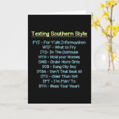 CARTE JOYEUX ANNIVERSAIRE TEXTE DU STYLE SUD DE DARLIN (Fleur jaune)