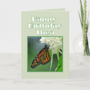 Carte Joyeux Anniversaire Thea Monarch Papillon