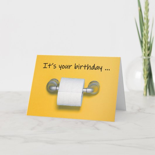 Carte Joyeux Anniversaire Toilette Papier Coronavirus Hu (Devant)