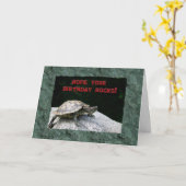Carte Joyeux anniversaire, Tortue sur Rock (Fleur jaune)