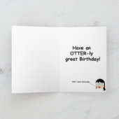 Carte Joyeux Anniversaire tout simplement loutrement (Intérieur)