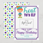 Carte Joyeux Anniversaire Traitez-Vous Titulaire De Cart (Devant / Derrière)