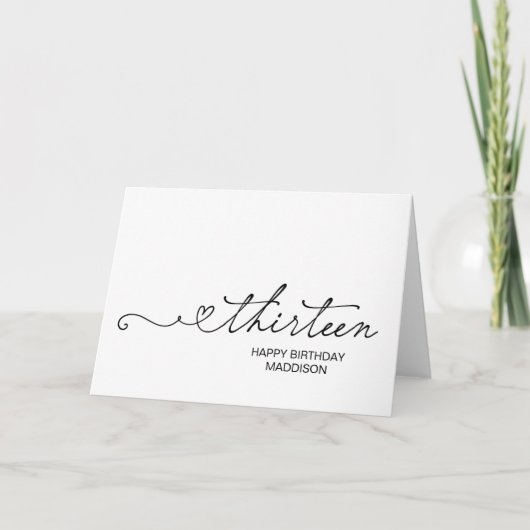 Carte Joyeux Anniversaire Treize Ans Devenir Treize (Devant)