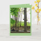 Carte Joyeux Anniversaire Truite Pond Signal Pêche Relax (Fleur jaune)