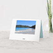 Carte Joyeux anniversaire, Trunk Bay, St. John, U.S.V.I. (Dos)