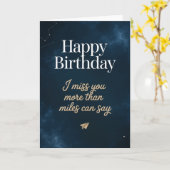 carte joyeux anniversaire tu me manques (Fleur jaune)