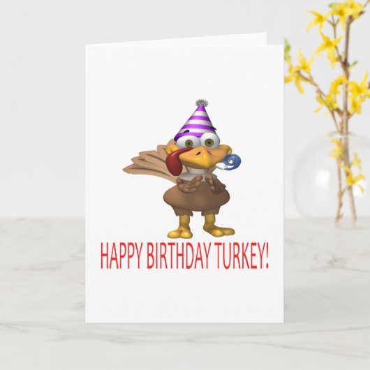 Carte Joyeux anniversaire Turquie (Fleur jaune)